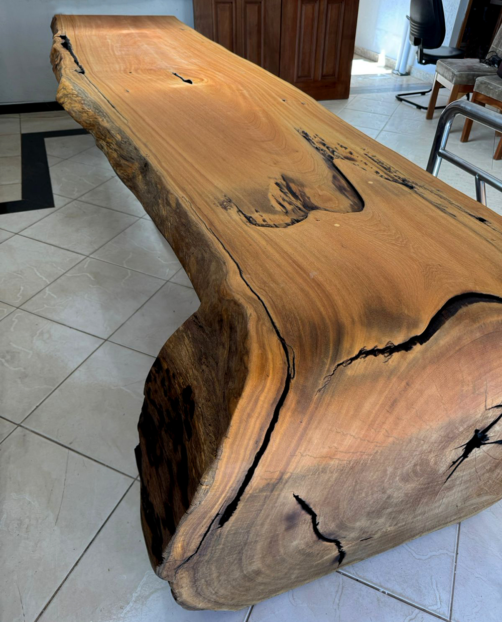 Wooden Waterfall Table